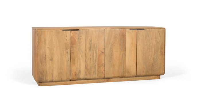 GINER Y COLOMER Buffet en bois de manguier naturel avec 4 portes